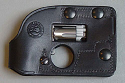 Image of a black wallet holster