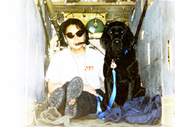 Special Agent Canine Handler Grace Reisling and K-9 Charlie