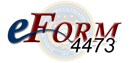 Banner for eForm 4473 with the ATF seal behind it