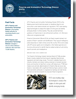 Preview of the Firearms and Ammunition Technology Division Fact Sheet PDF for print.