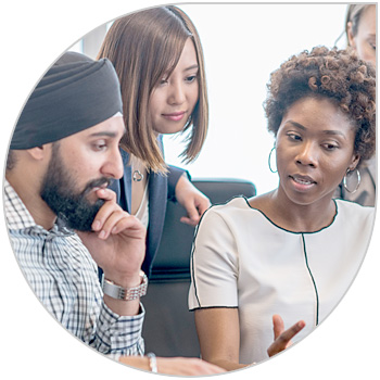 People working together in an office