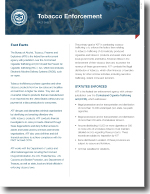 Preview of Tobacco Enforcement Fact Sheet PDF for print.