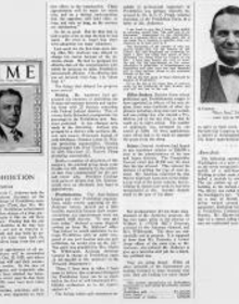 News article clipping from TIME Magazine, Aug. 3, 1925, Volume IV, Number 5