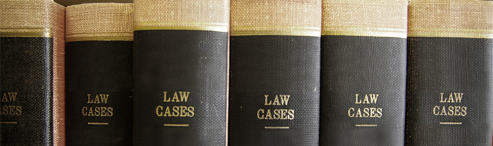 A row of legal books