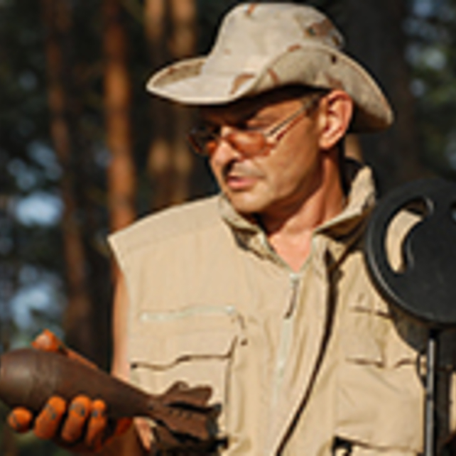 A person with an explosive