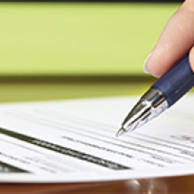 Person completing an application