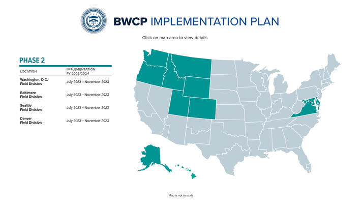 Body worn camera implementation map phase 2