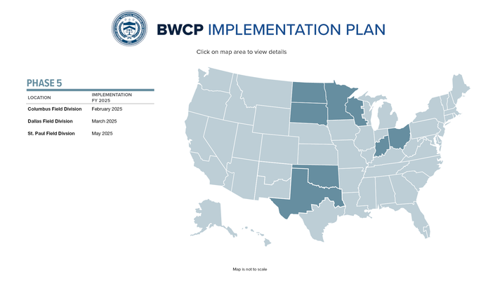 Body worn camera implementation map phase 5