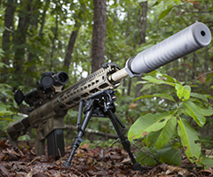 Firearm with a suppressor