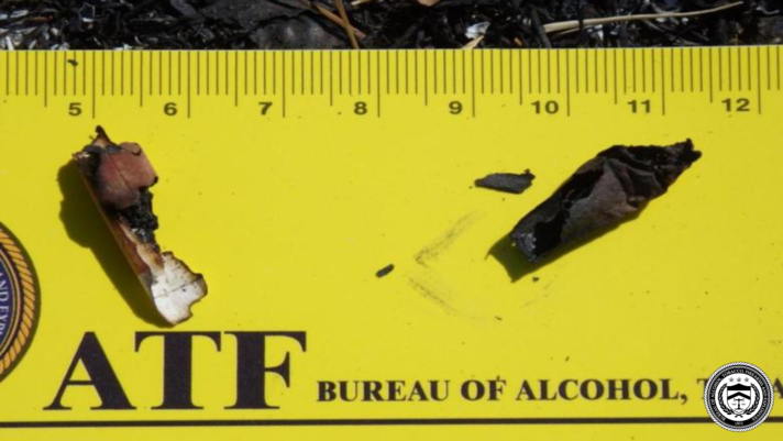 Materials found in an ATF fire investigation