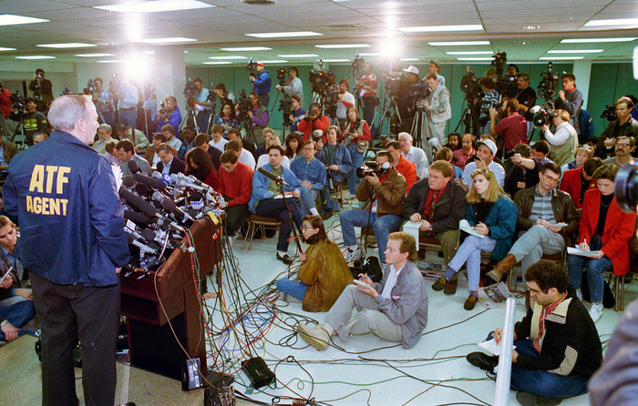 ATF speaks to the press the day after the raid