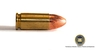 9 mm bullet on its side
