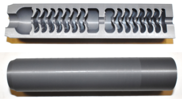 Image of a firearm silencer.
