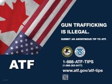 ATF I 3317.7E - Anti-Firearms Trafficking Poster: Canada Flag_thumbnail
