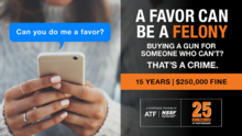 A favor can be a felony - buying a gun for someone who can't? That's a crime. 15 years, $250,000 fine Advertisement